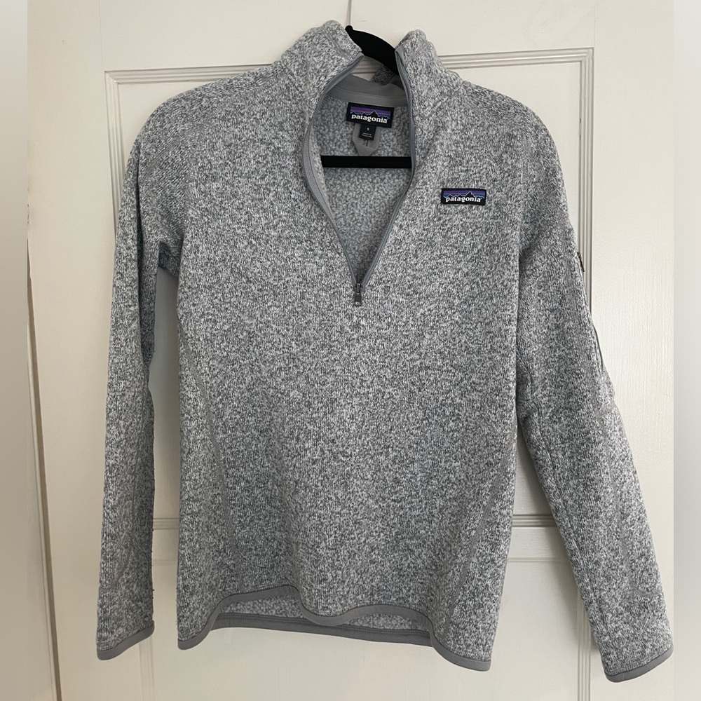 Patagonia Grey Better Sweater 1/4 Zip Size Small